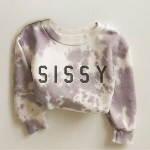 Ford & Wyatt SISSY Sweatshirt Sz 10 Blackberry Tie Dye